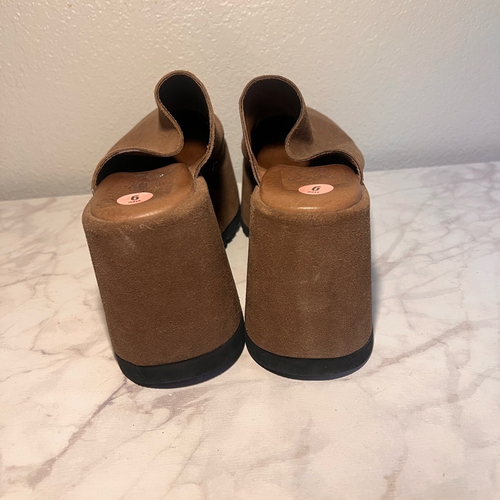 Free People X Avery Closed Platform Brown Suede Women Women’s Size 41 - Picture 4 of 6